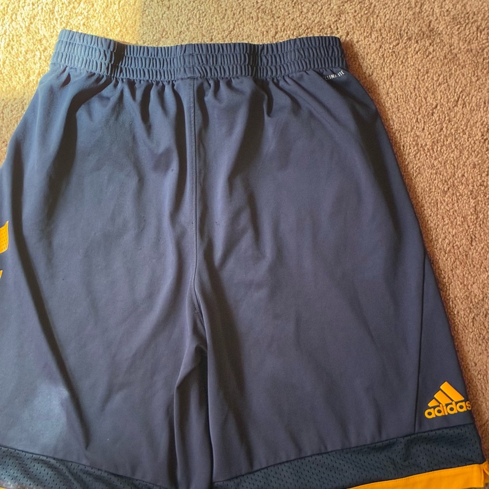 Boys Adidas Navy Climalite Shorts